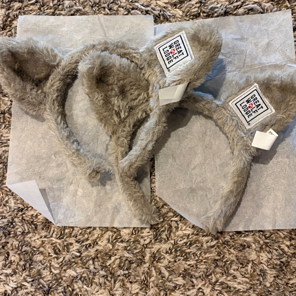 Great Wolf Lodge - Wolf Ears/Headband - Two Pairs